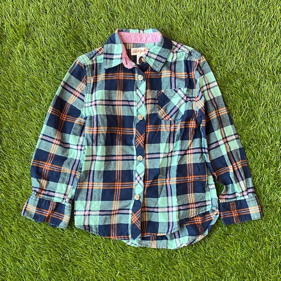 Girls’ Long Sleeve Flannel Shirt - Picture 1 of 5